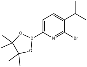 6-Bromo-5-(iso-propyl)pyridine-2-boronic acid pinacol ester Struktur