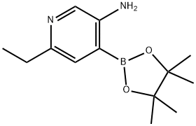 3-Amino-6-ethylpyridine-4-boronic acid pinacol ester Struktur