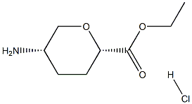 ethyl cis-5-aminooxane-2-carboxylate hydrochloride Struktur