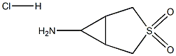 6-amino-3-thiabicyclo[3.1.0]hexane 3,3-dioxide hydrochloride Struktur