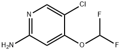 5-chloro-4-(difluoromethoxy)pyridin-2-amine Struktur