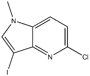 5-chloro-3-iodo-1-methyl-1H-pyrrolo[3,2-b]pyridine Struktur