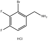 (2-Bromo-3,4-difluorophenyl)methanamine hydrochloride Struktur