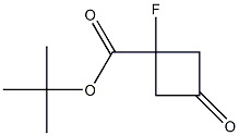 tert-butyl 1-fluoro-3-oxocyclobutane-1-carboxylate Struktur