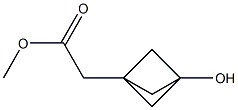 methyl 2-{3-hydroxybicyclo[1.1.1]pentan-1-yl}acetate Struktur