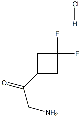 2-amino-1-(3,3-difluorocyclobutyl)ethanone hydrochloride Struktur