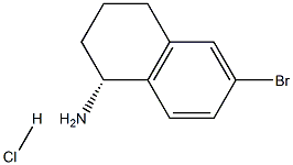 (1R)-6-BROMO-1,2,3,4-TETRAHYDRONAPHTHALEN-1-AMINE HYDROCHLORIDE Struktur