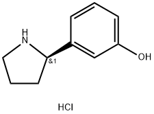 3-((2R)PYRROLIDIN-2-YL)PHENOL HYDROCHLORIDE Struktur