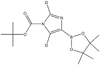 tert-butyl 4-(4,4,5,5-tetramethyl-1,3,2-dioxaborolan-2-yl)-1H-imidazole-1-carboxylate-2,5-d2 Struktur