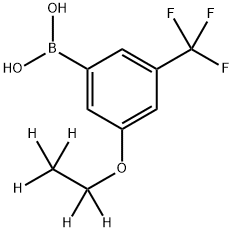 (3-(ethoxy-d5)-5-(trifluoromethyl)phenyl)boronic acid Struktur