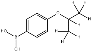 (4-((propan-2-yl-d7)oxy)phenyl)boronic acid Struktur