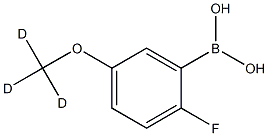 (2-fluoro-5-(methoxy-d3)phenyl)boronic acid Struktur