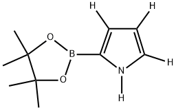 2-(4,4,5,5-tetramethyl-1,3,2-dioxaborolan-2-yl)-1H-pyrrole-1,3,4,5-d4 Struktur