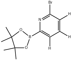 2-bromo-6-(4,4,5,5-tetramethyl-1,3,2-dioxaborolan-2-yl)pyridine-3,4,5-d3 Struktur