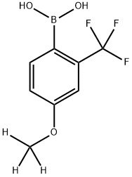 (4-(methoxy-d3)-2-(trifluoromethyl)phenyl)boronic acid Struktur