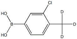 (3-chloro-4-(methyl-d3)phenyl)boronic acid Struktur