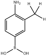 (4-amino-3-(methyl-d3)phenyl)boronic acid Struktur