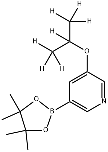 3-((propan-2-yl-d7)oxy)-5-(4,4,5,5-tetramethyl-1,3,2-dioxaborolan-2-yl)pyridine Struktur