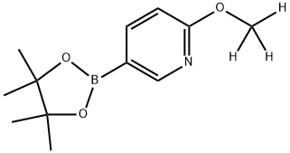 2-(methoxy-d3)-5-(4,4,5,5-tetramethyl-1,3,2-dioxaborolan-2-yl)pyridine Struktur