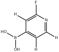 (2-fluoropyridin-4-yl-3,5,6-d3)boronic acid Struktur