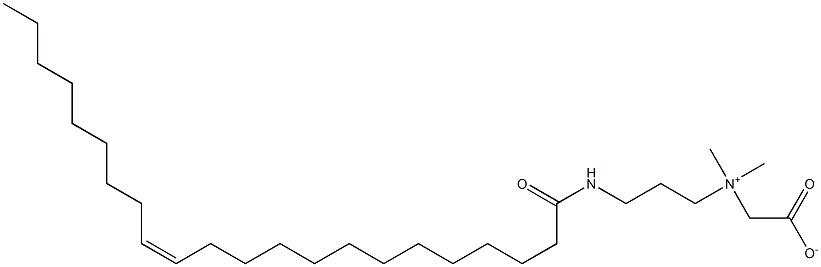 1-Propanaminium, N-(carboxymethyl)-N,N-dimethyl-3-[[(13Z)-1-oxo-13-docosen-1-yl]amino]-, inner salt Struktur