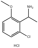 1-(2-CHLORO-6-METHOXY-PHENYL)-ETHYLAMINE HYDROCHLORIDE Struktur