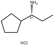 (R)-1-cyclopentylpropan-1-amine hydrochloride Struktur