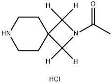 1-(2,7-diazaspiro[3.5]nonan-2-yl-1,1,3,3-d4)ethan-1-one hydrochloride Struktur