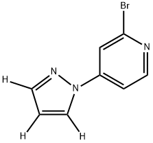 2-bromo-4-(1H-pyrazol-1-yl-d3)pyridine Struktur