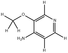 3-(methoxy-d3)pyridin-2,5,6-d3-4-amine Struktur