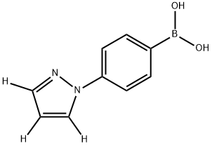 (4-(1H-pyrazol-1-yl-d3)phenyl)boronic acid Struktur