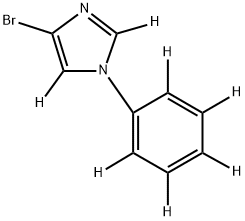 4-bromo-1-(phenyl-d5)-1H-imidazole-2,5-d2 Struktur