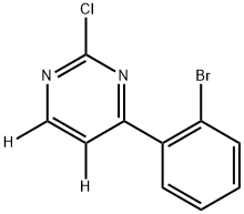 4-(2-bromophenyl)-2-chloropyrimidine-5,6-d2 Struktur