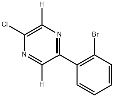 2-(2-bromophenyl)-5-chloropyrazine-3,6-d2 Struktur