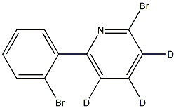 2-bromo-6-(2-bromophenyl)pyridine-3,4,5-d3 Struktur