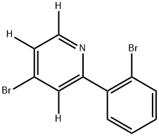 4-bromo-2-(2-bromophenyl)pyridine-3,5,6-d3 Struktur