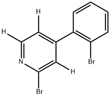 2-bromo-4-(2-bromophenyl)pyridine-3,5,6-d3 Struktur