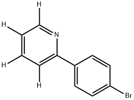 2-(4-bromophenyl)pyridine-3,4,5,6-d4 Struktur