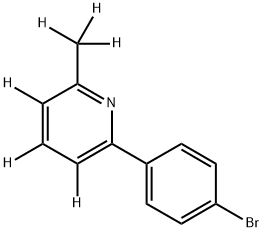 2-(4-bromophenyl)-6-(methyl-d3)pyridine-3,4,5-d3 Struktur