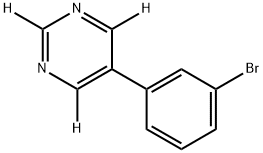 5-(3-bromophenyl)pyrimidine-2,4,6-d3 Structure