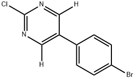 5-(4-bromophenyl)-2-chloropyrimidine-4,6-d2 Struktur