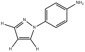 4-(1H-pyrazol-1-yl-d3)aniline Struktur