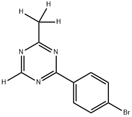 2-(4-bromophenyl)-4-(methyl-d3)-1,3,5-triazine-6-d Struktur