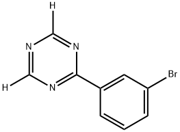 2-(3-bromophenyl)-1,3,5-triazine-4,6-d2 Struktur