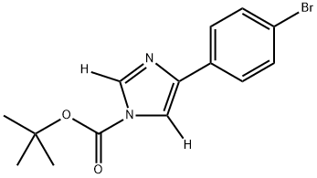 tert-butyl 4-(4-bromophenyl)-1H-imidazole-1-carboxylate-2,5-d2 Struktur