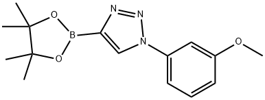 1-(3-methoxyphenyl)-4-(4,4,5,5-tetramethyl-1,3,2-dioxaborolan-2-yl)-1H-1,2,3-triazole Struktur