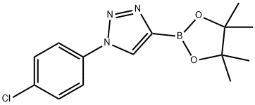 1-(4-chlorophenyl)-4-(4,4,5,5-tetramethyl-1,3,2-dioxaborolan-2-yl)-1H-1,2,3-triazole Struktur