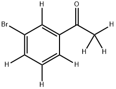 1-(3-bromophenyl-2,4,5,6-d4)ethan-1-one-2,2,2-d3 Struktur