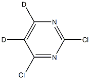 2,4-dichloropyrimidine-5,6-d2 Struktur