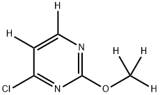 4-chloro-2-(methoxy-d3)pyrimidine-5,6-d2 Struktur